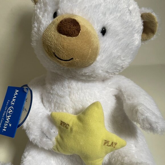Hallmark “Make-A-Wish” Recordable Plush Bear - Picture 7 of 13